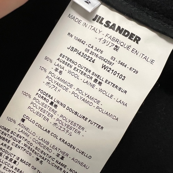 Jil sanders black wool coat - Picture 5 of 6